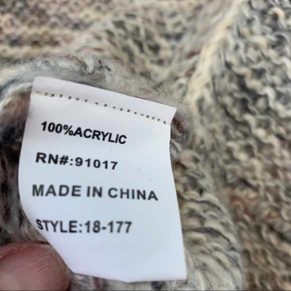 SOLITAIRE long sleeveless cardigan S in beautiful neutrals top hook closure - Picture 7 of 14